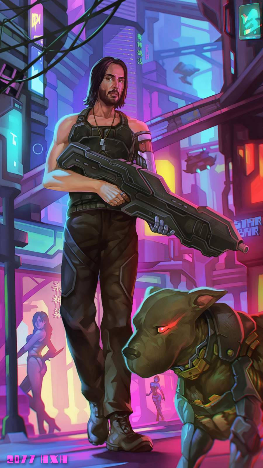 조니 실버핸드 사이버펑크 2077 아이폰 배경화면
