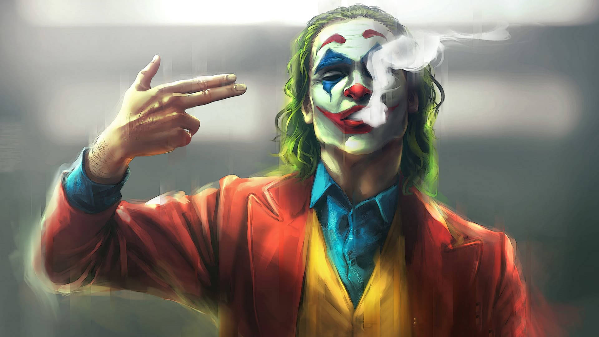 조커 2019 흡연 그림 배경화면