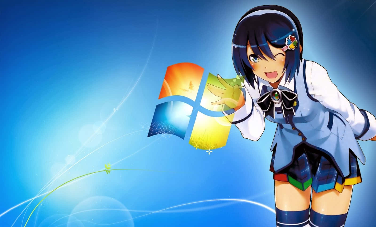 좋은 애니메이션 소녀 윈도우 — 애니메이션 배경화면