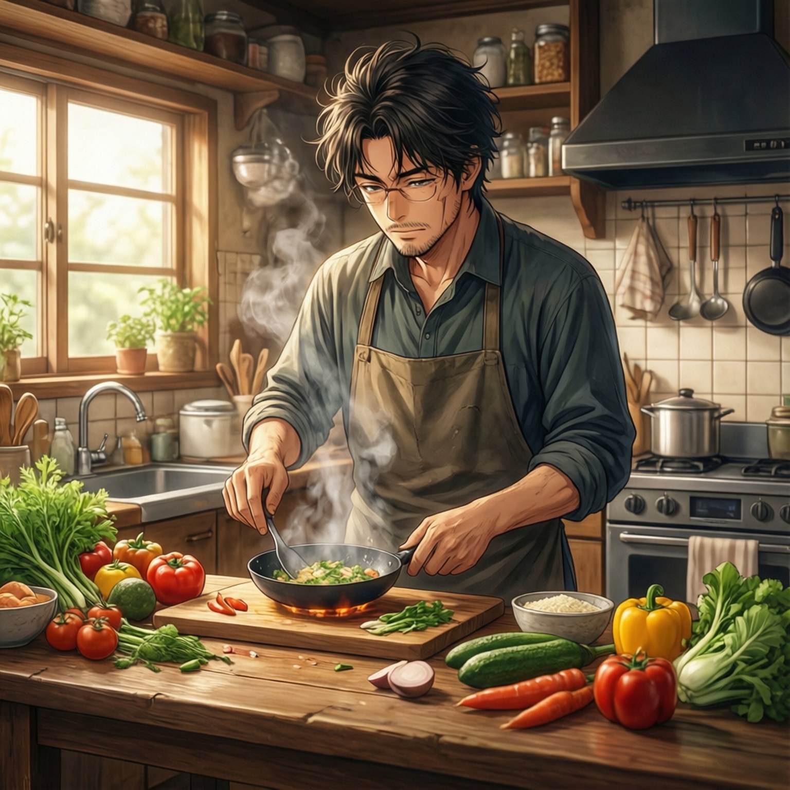 주방의 아늑함 배경화면