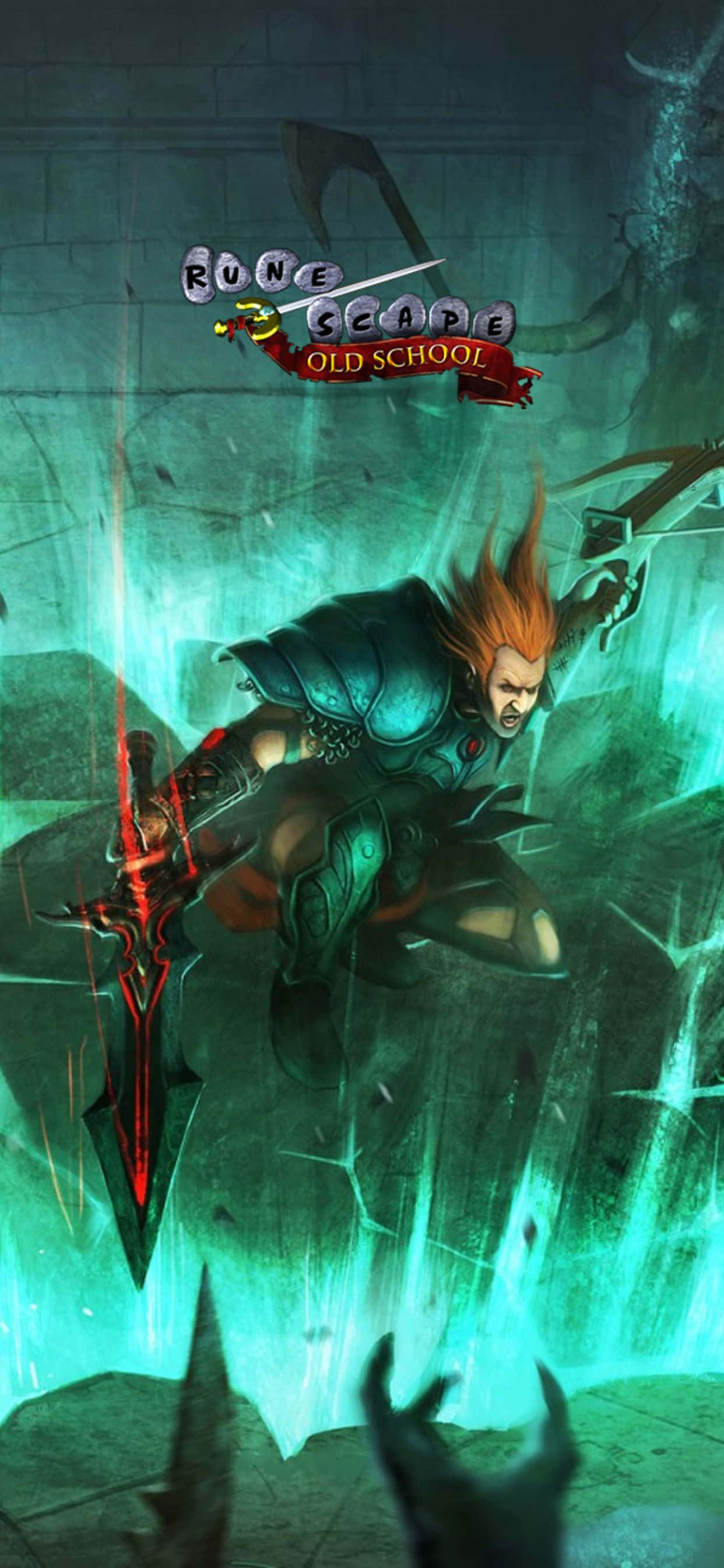 Orange Hair Warrior iPhone Xs Max Runescape Oldschool 배경화면