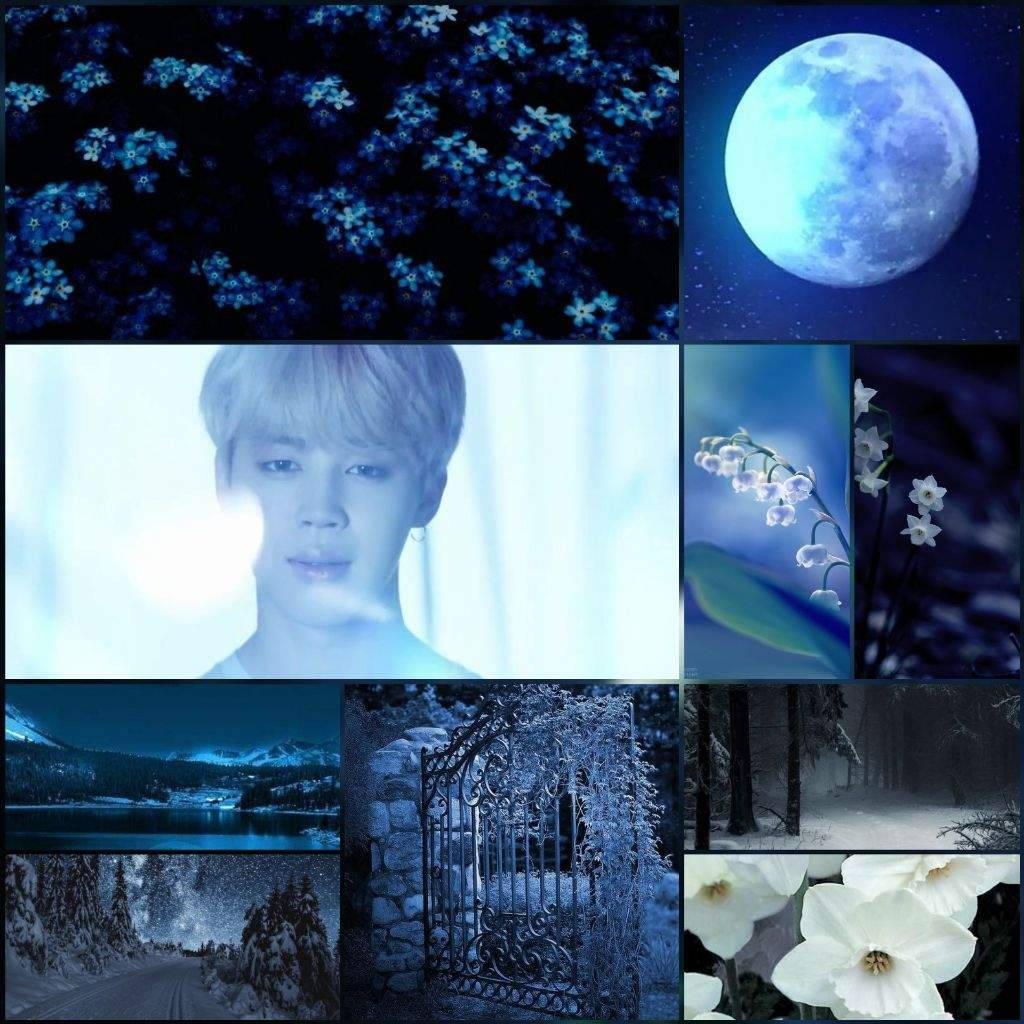 지민 BTS 감성 에테리얼 문 배경화면