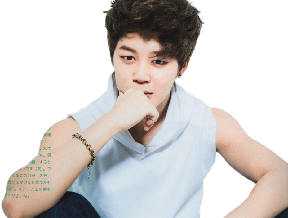 지민 사색하는 포즈 배경화면