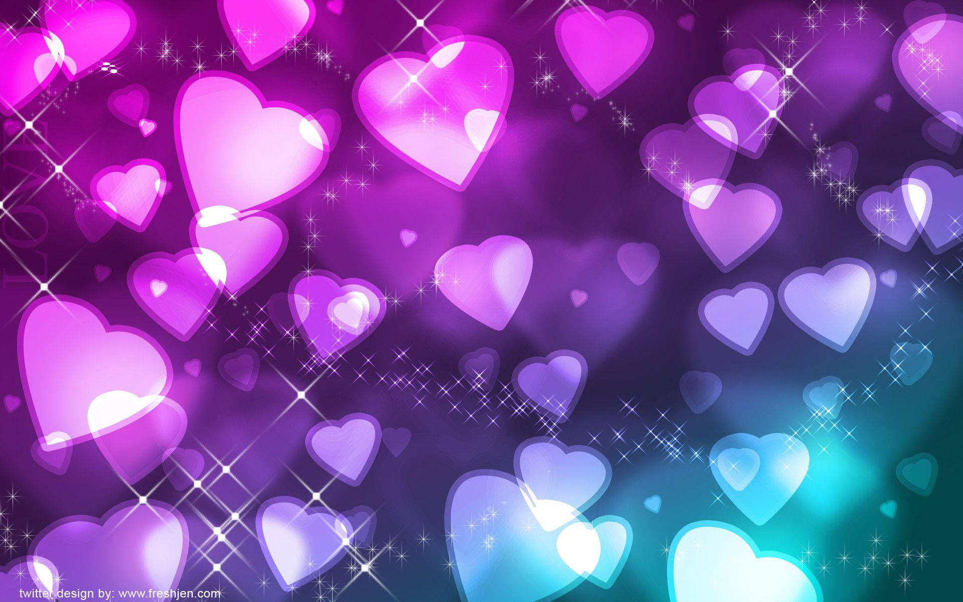 1920x1200 하트 배경화면