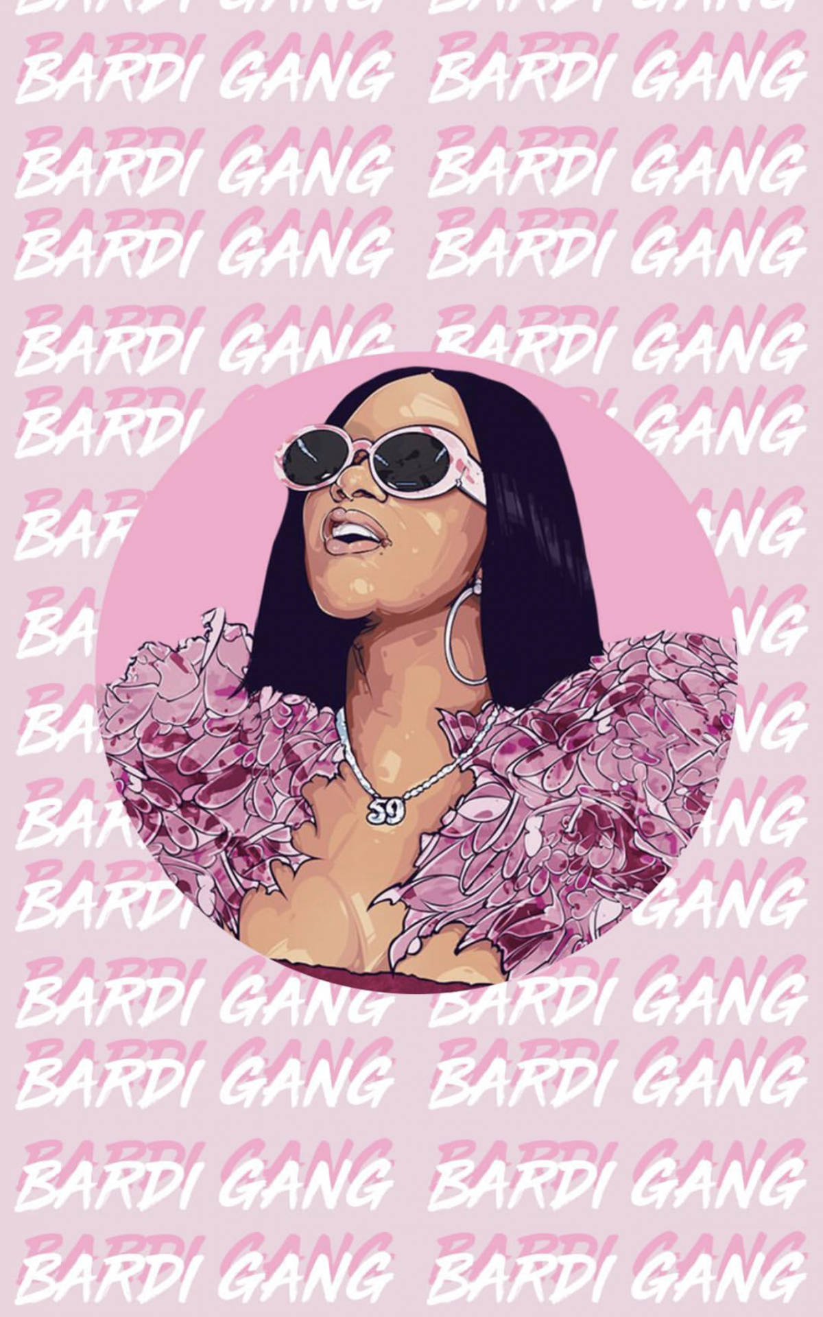 Cardi B Pink Bardi Gang 배경화면