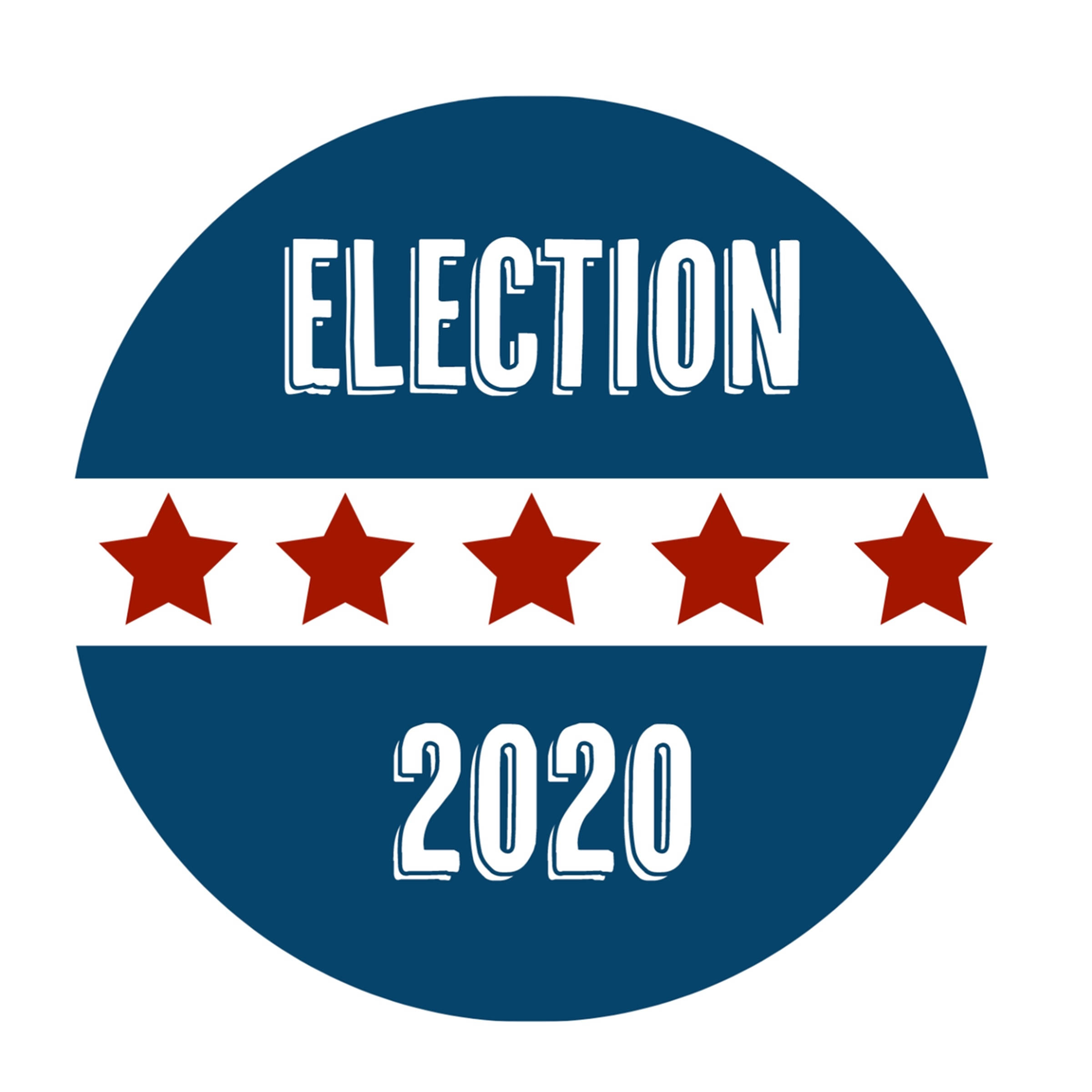 캡션: 2020 선거 캠페인 범퍼 스티커 배경화면