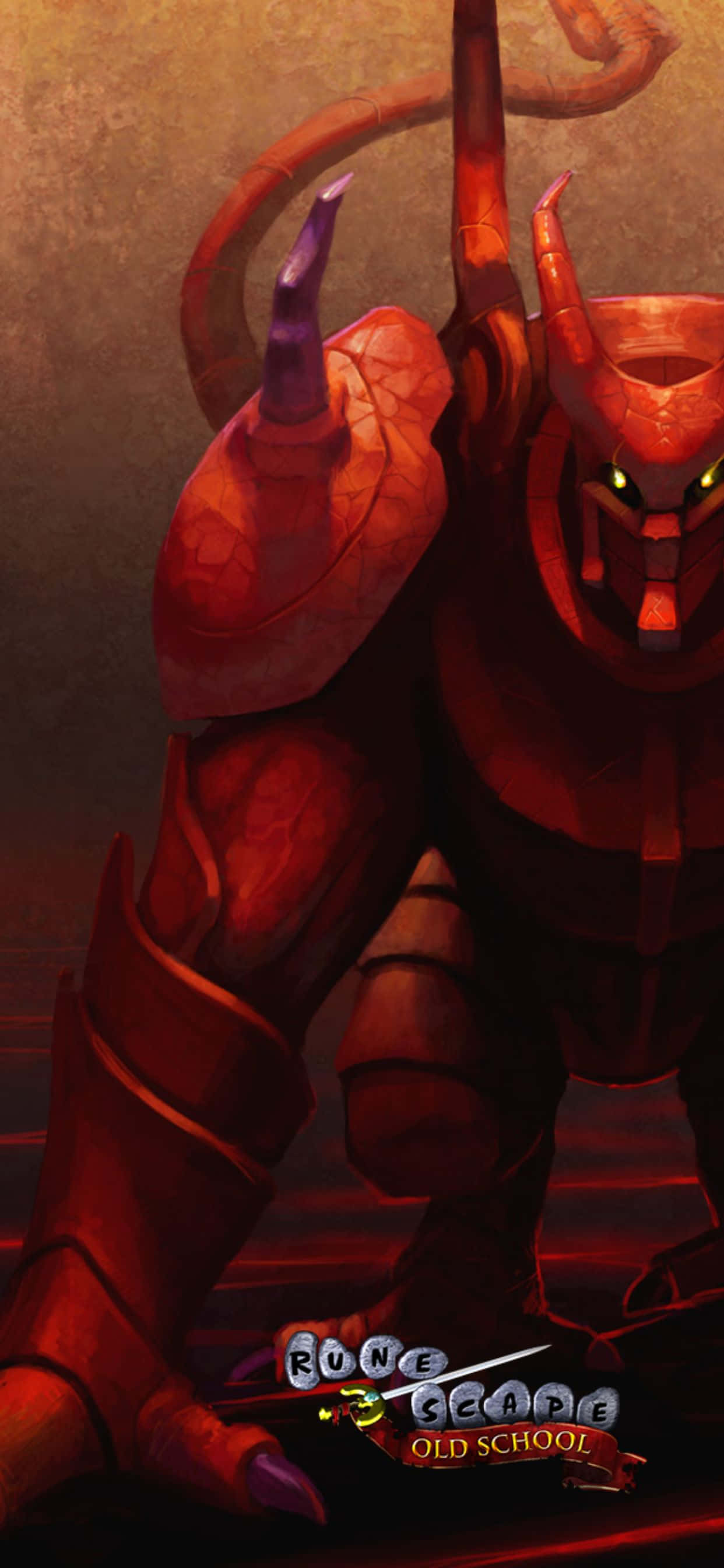 캡션: iPhone XS Max 화면에서의 올드 RuneScape 향수 여행 배경화면