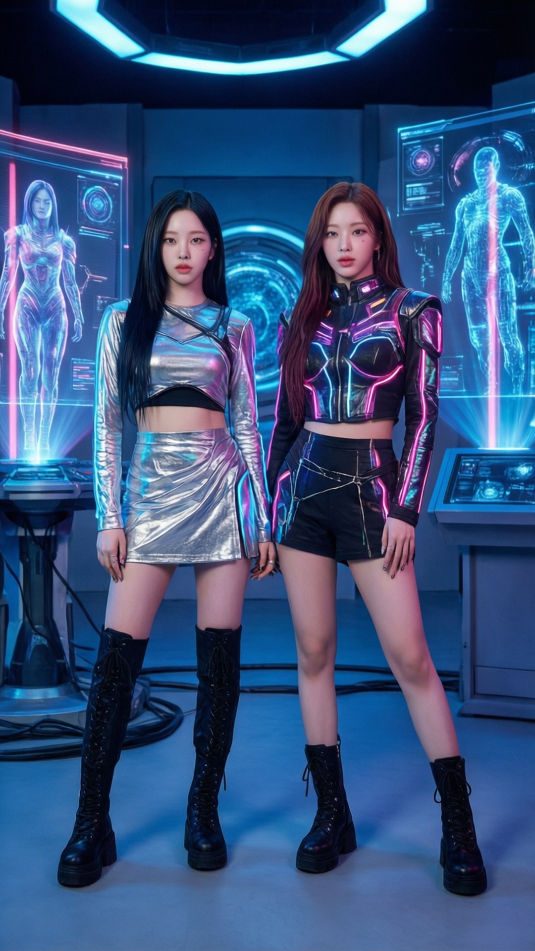 트와이스 사이버펑크 드림 배경화면