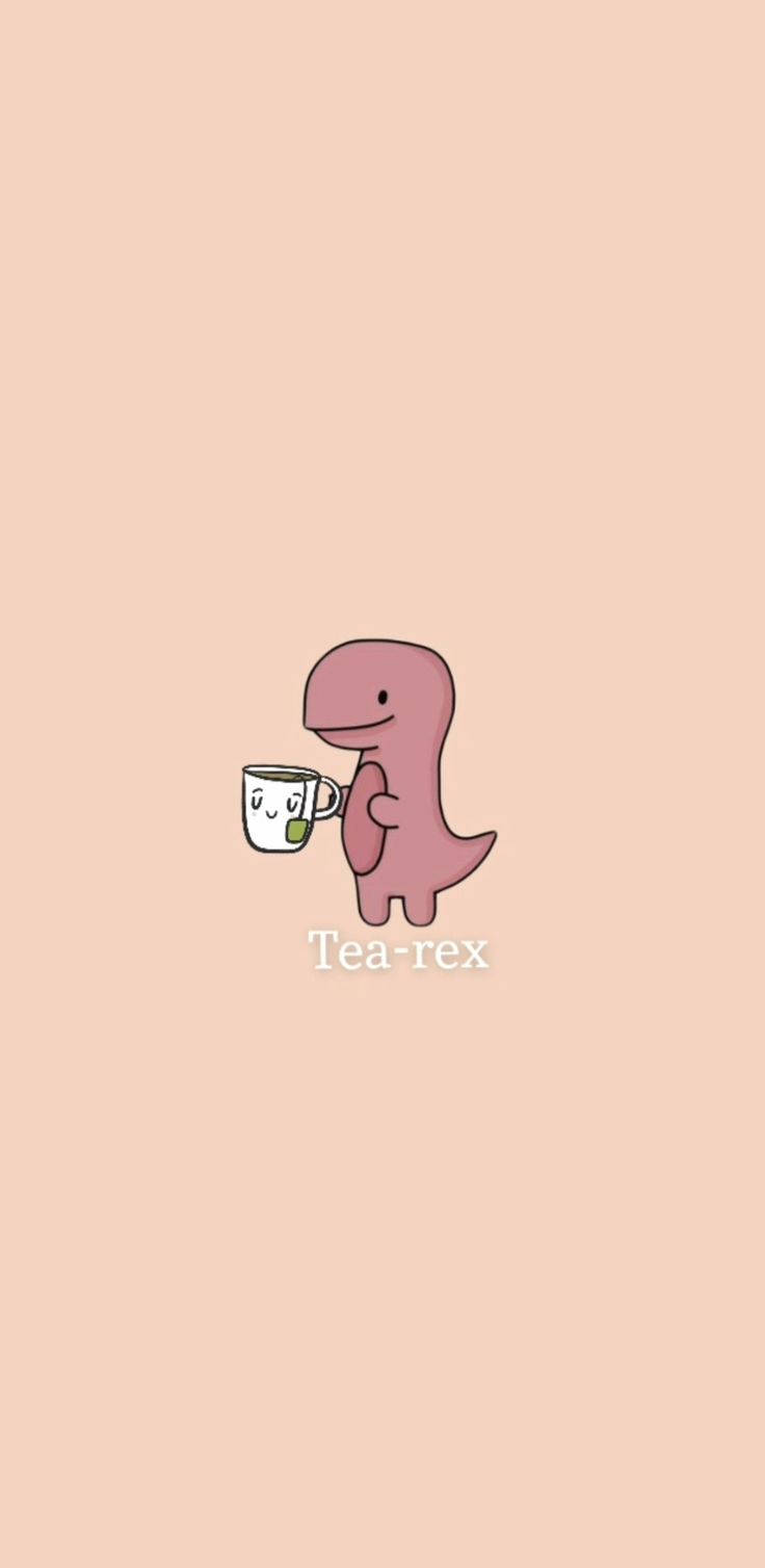 티렉스 디노 카와이 아이폰 — 귀여운 감성 GIF 배경화면