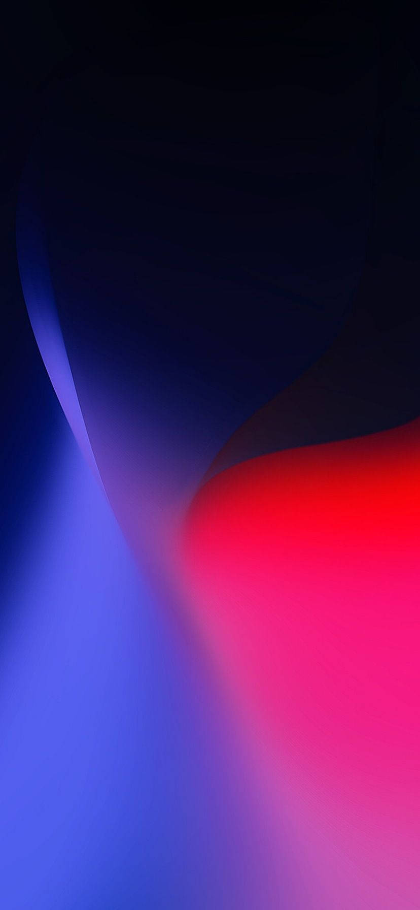 "파란색과 빨간색으로 감긴 iPhone XR" 배경화면