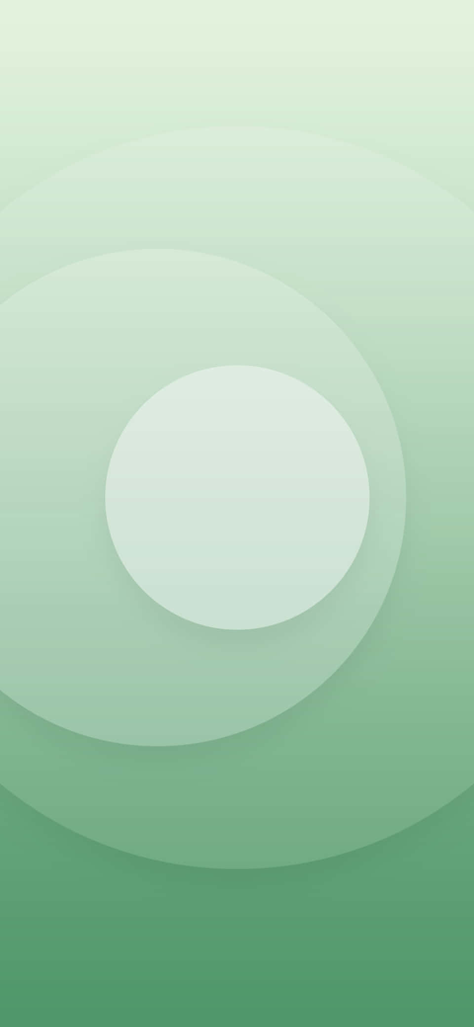 파스텔 그린 배경 흰색 원 배경화면