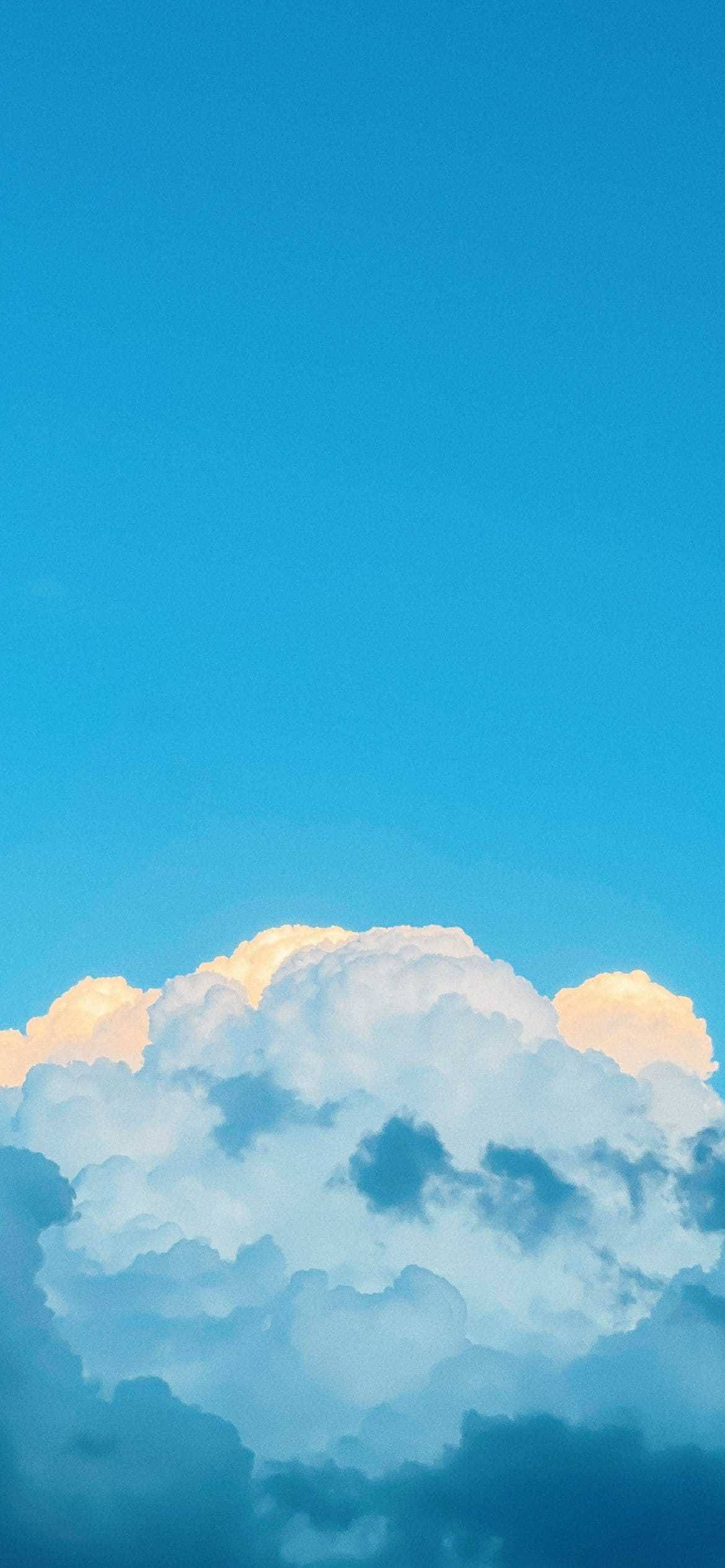 파스텔 블루 감성 아이폰 테마 배경화면