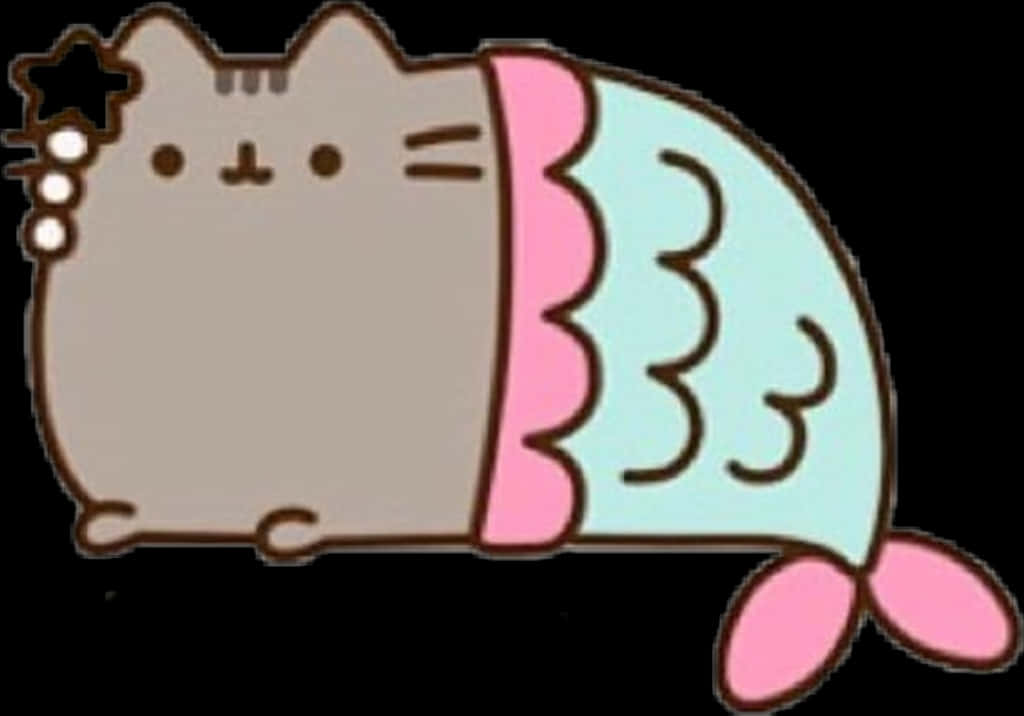 푸신 인어 만화 배경화면