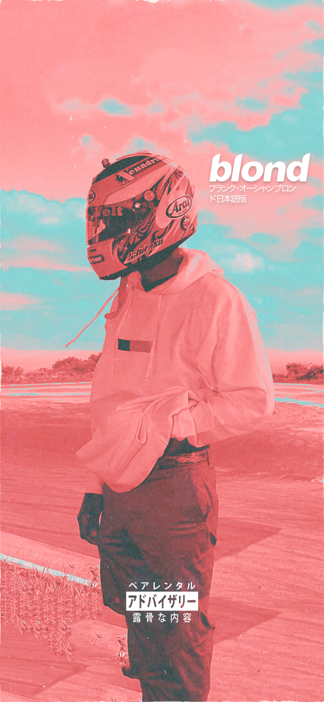 프랭크 오션, 최신 앨범 Blonde 홍보 중 배경화면