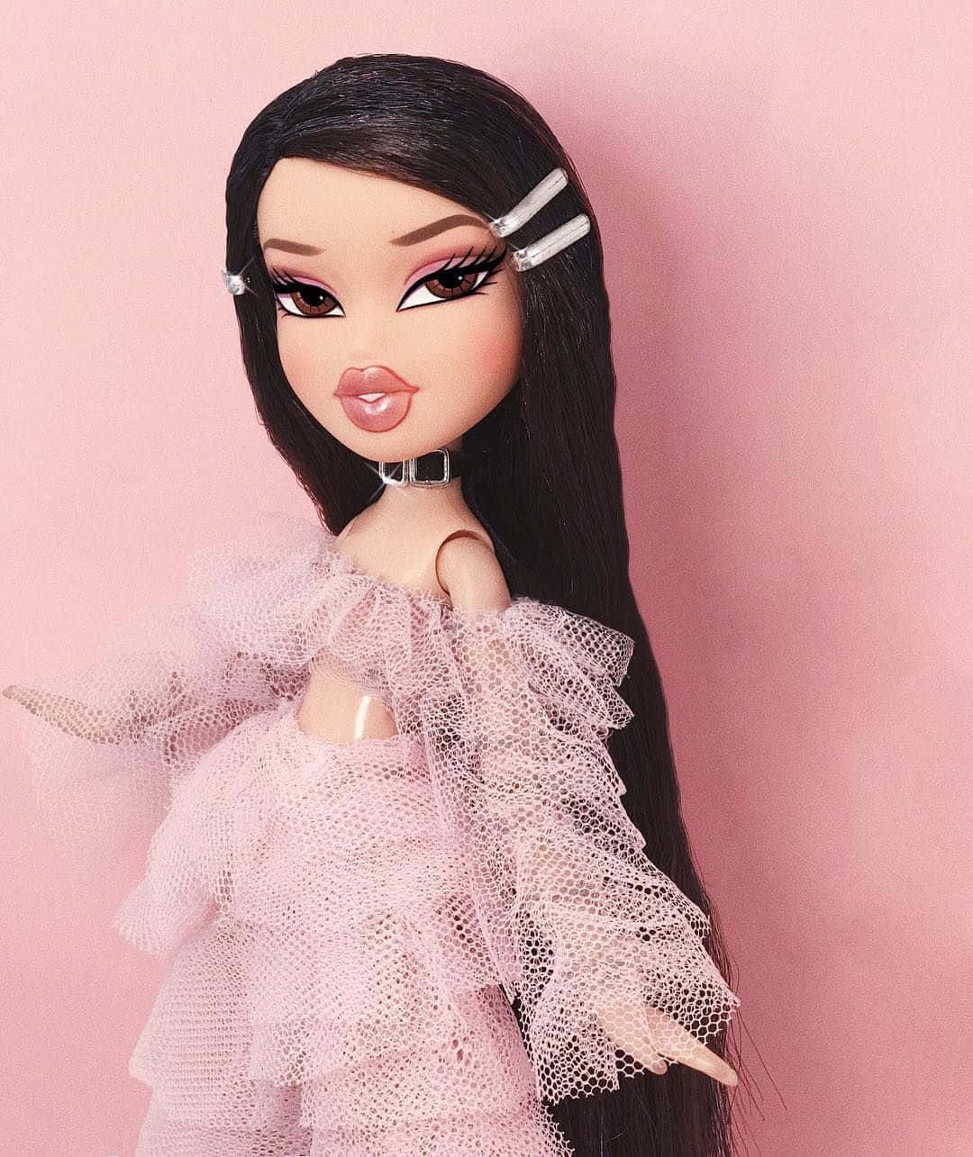 핑크 감성 브라츠 인형 제이드 배경화면