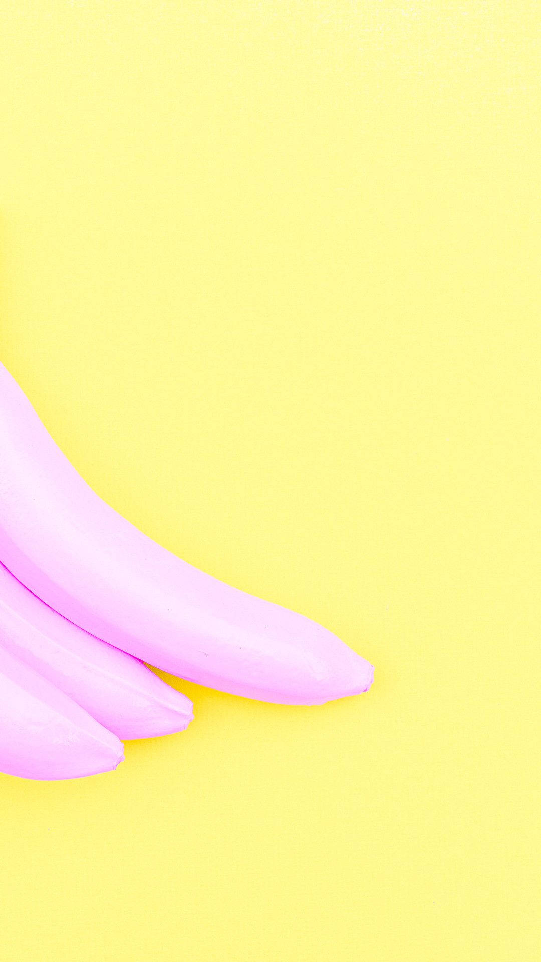 핑크 바나나 파스텔 옐로우 감성 배경화면