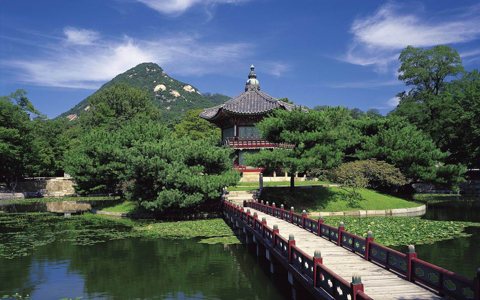 한국 경복궁 배경화면