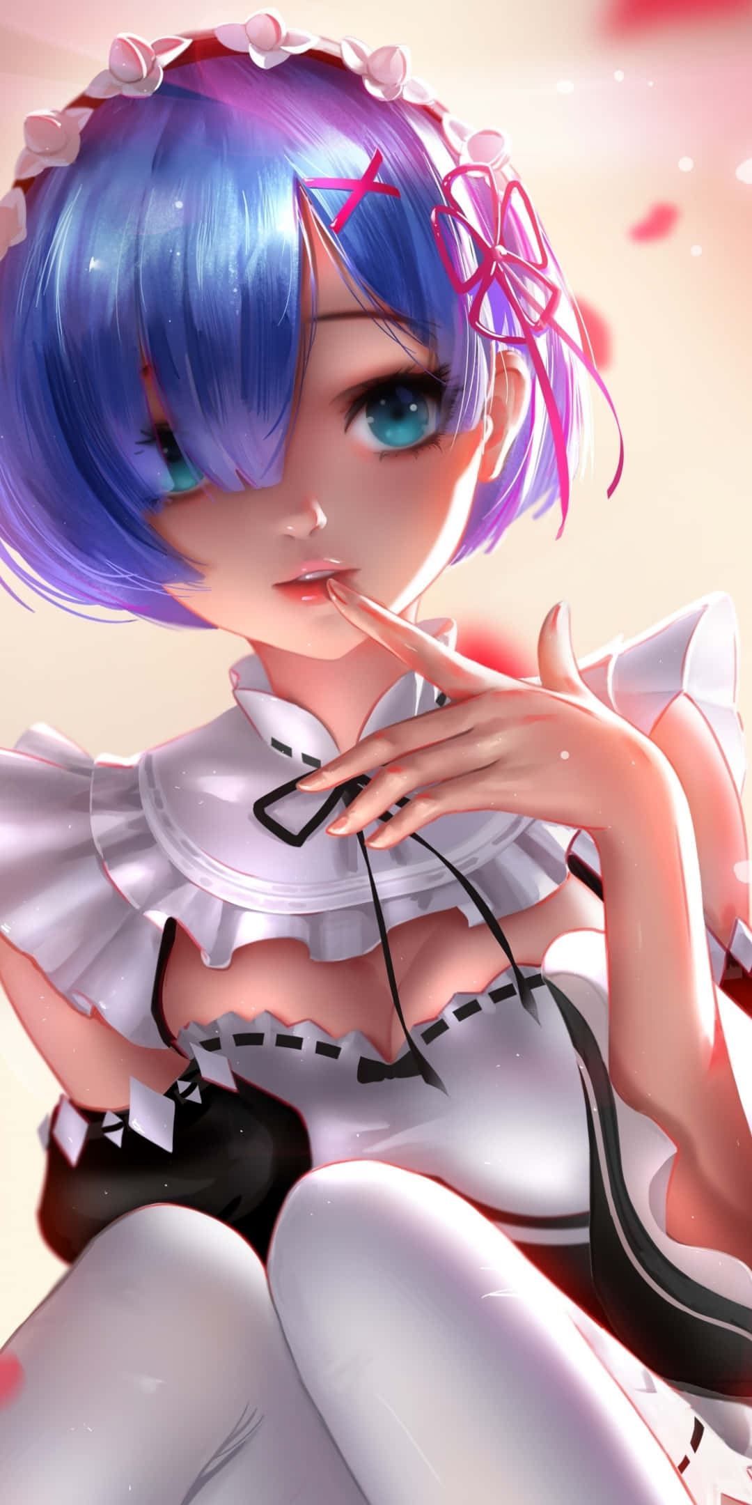 핫 애니메이션 렘: Re:Zero 메이드 배경화면