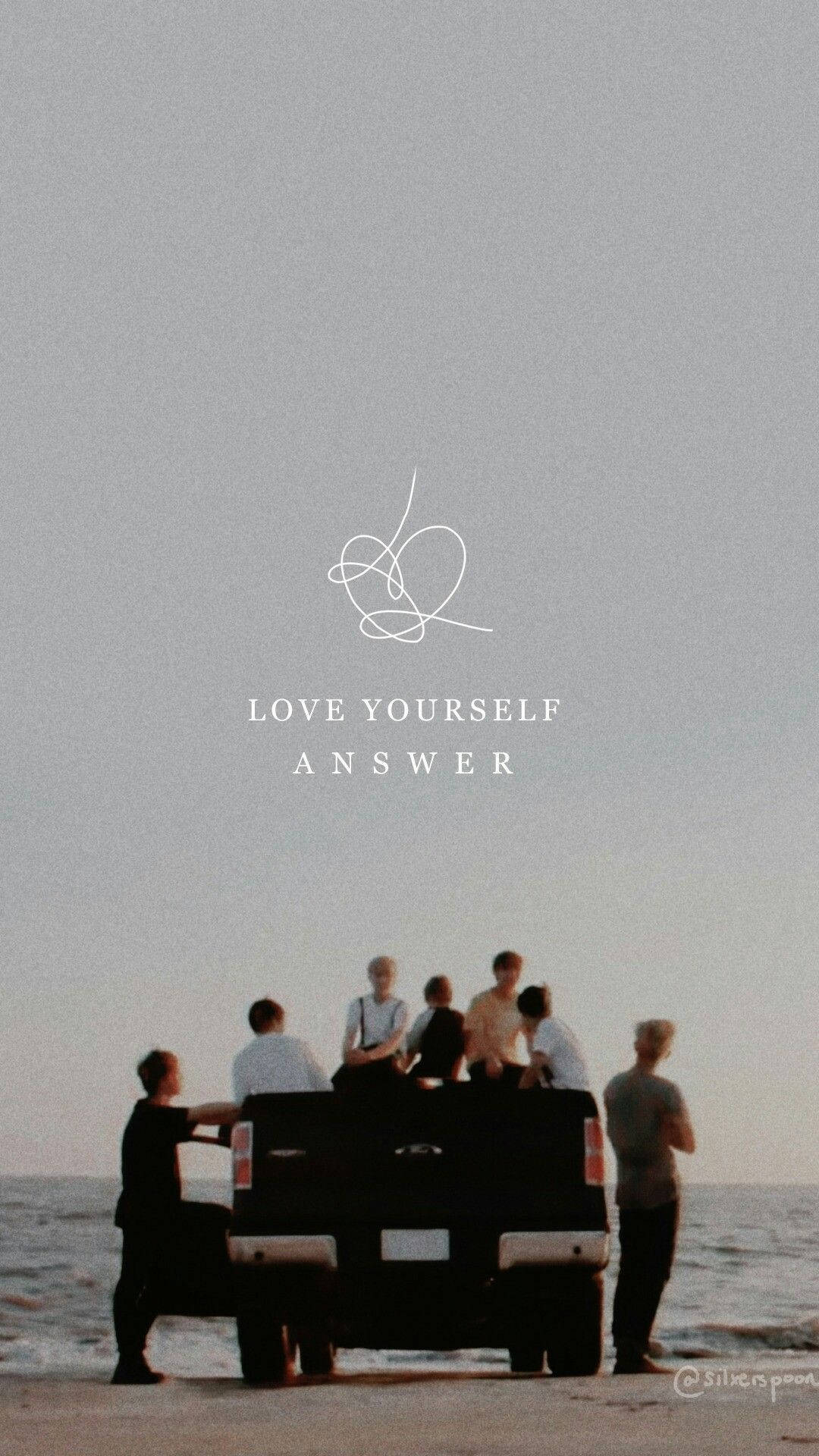 해변 트럭 위의 감성적인 방탄소년단 배경화면