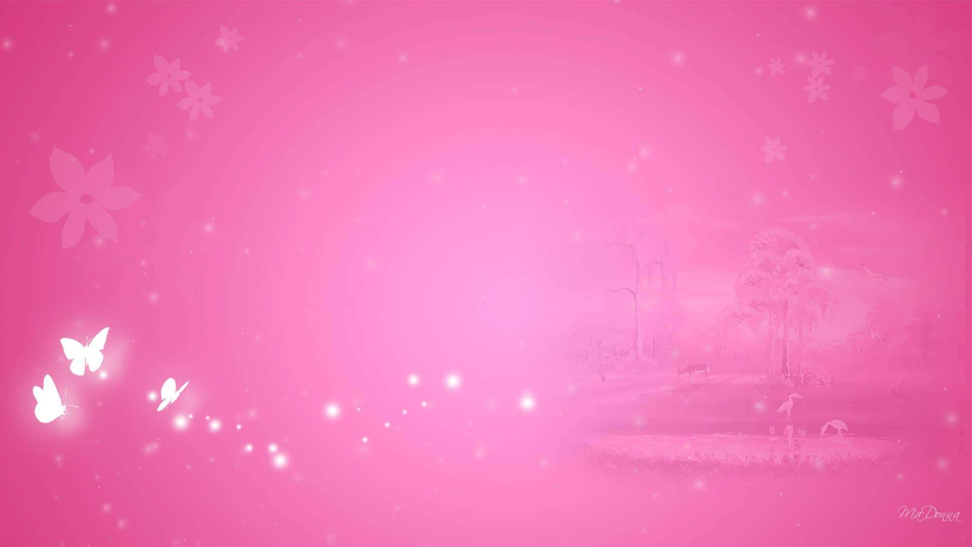 행복하고 달콤한 핑크 배경 배경화면