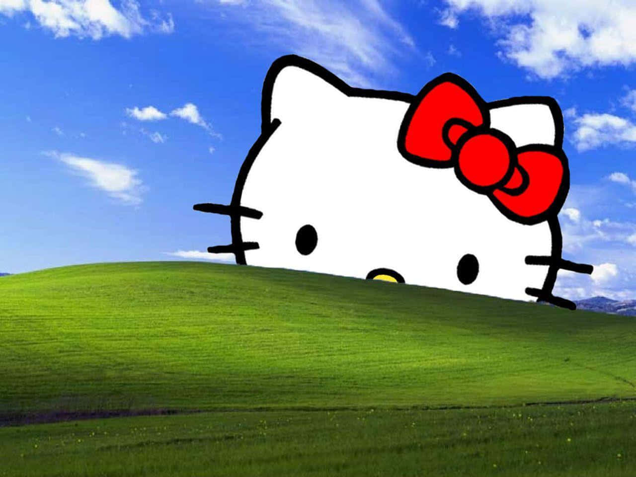 헬로 키티 노트북 — 데스크탑 GIF 배경화면