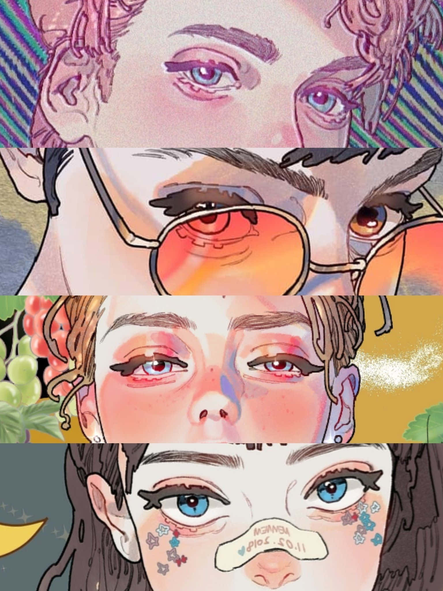 화려한 감성 아트 배경화면