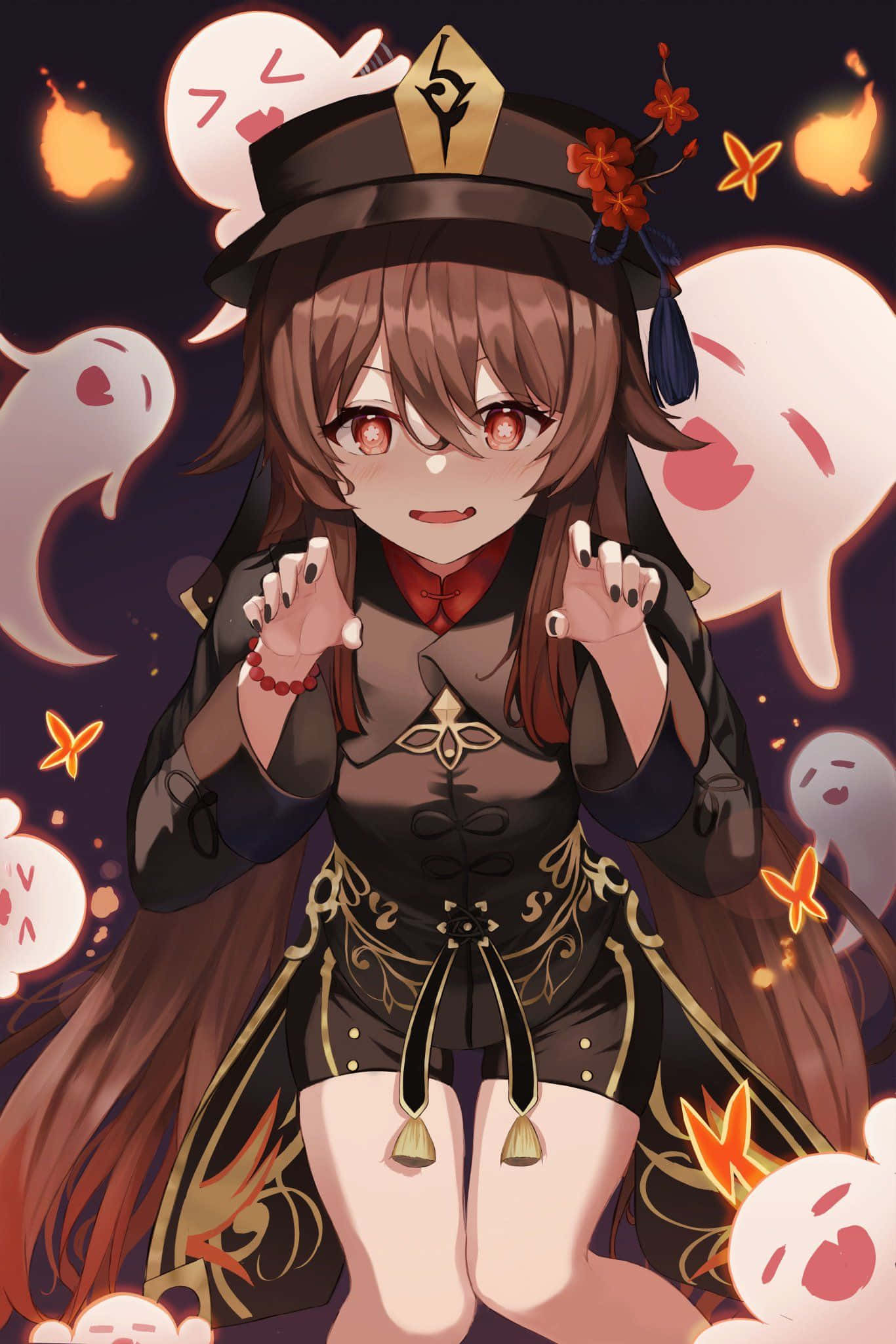 후 타오 유령 공포 프로필 사진 배경화면