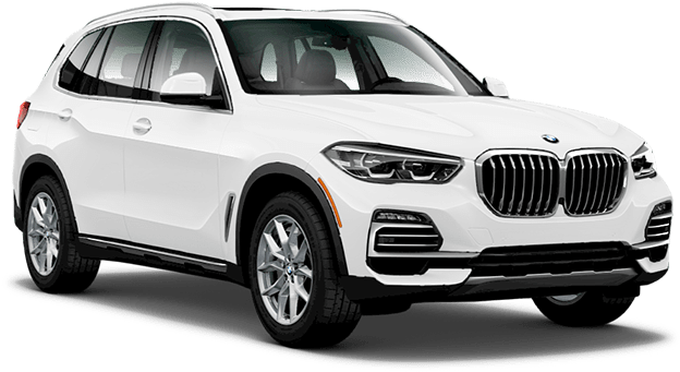 흰색 BMW X5 SUV 측면 프로필 배경화면