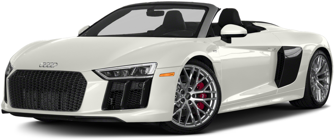 흰색 아우디 R8 스파이더 컨버터블 배경화면