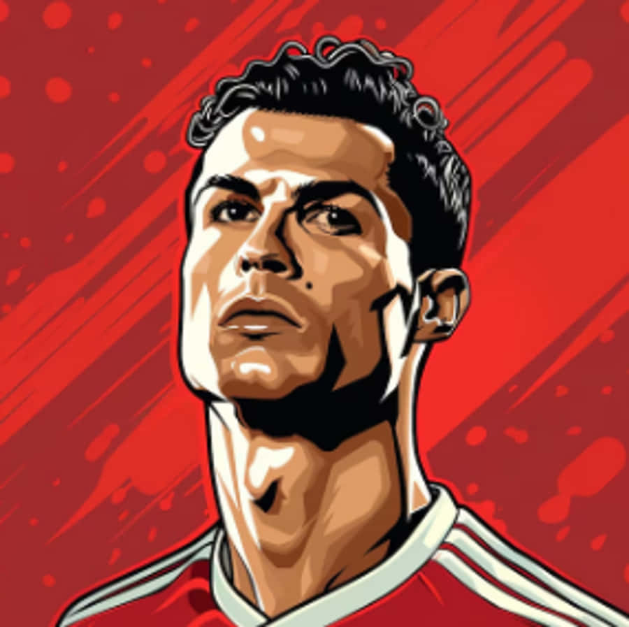 크리스티아누 호날두, CR7, 축구, GOAT, 호날두, 레드, 강력함, 축구, 미적