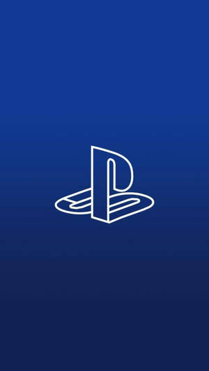 3D 블루 PS4 로고 — 다크 블루 감성 GIF 배경화면