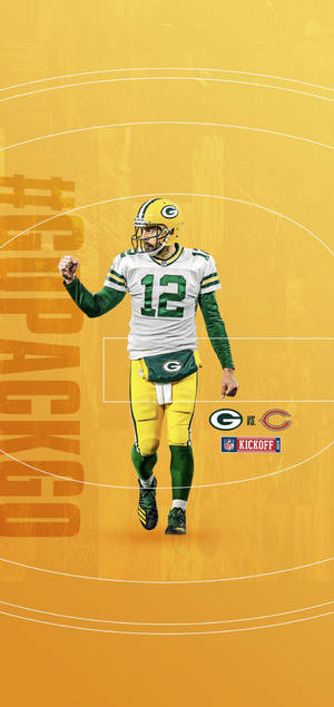 Aaron Rodgers NFL 2019 포스터 배경화면 — 아이폰 14 플러스 배경화면