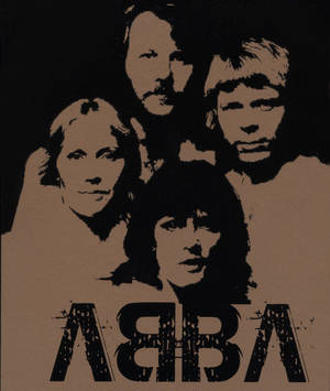 ABBA 고대비 아트 배경화면 — 모토로라 레이저 70 플러스 배경화면