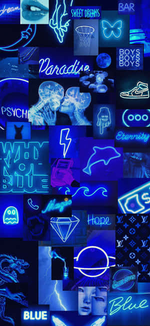 Aesthetic Blue 배경 — 삼성 갤럭시 S20 배경화면