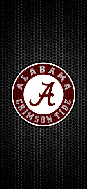 Alabama Crimson Tide 블랙 메탈 아트 배경화면 — 아이폰 14 배경화면