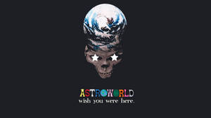 멋진 감성 Astroworld 벽지, 놀라운 아트 지구 해골 디자인 — 아이맥 배경화면