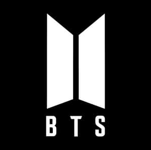 B T S 로고 블랙앤화이트