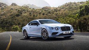 미리보기 벽지 bentley, continental, gt, 흰색, 측면, 도로 — 아이맥 배경화면