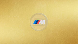 BMW M 로고 골든 — BMW 배경화면