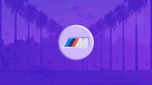 BMW M 로고 퍼플 팜트리 — BMW 배경화면