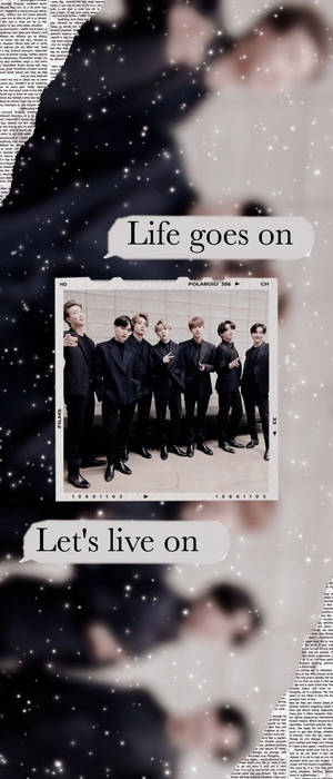 BTS Life Goes On 말풍선 — 갤럭시 Z 플립 배경화면
