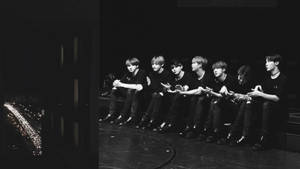 BTS 노트북 백스테이지 사진 흑백 — Bts 노트북 배경화면