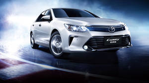 Camry 화이트 토요타 4K 스모크 — 4K 배경화면