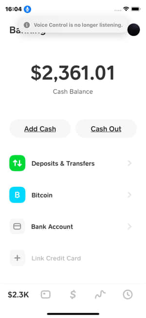 Cash App 잔액 사진 — 아이폰 17 프로 배경화면