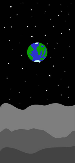 Drippy Earth In Space 배경화면 — 아이폰 17 프로 배경화면
