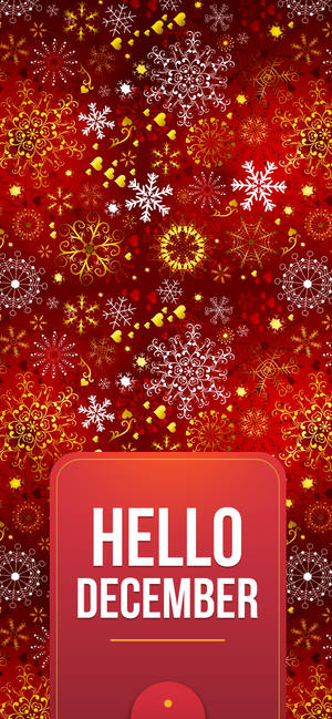 Festive Red December 휴대폰 배경화면 — 아이폰 17 프로 배경화면