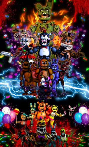 Five Nights At Freddy's 캐릭터 사진 — 갤럭시 탭 A 배경화면