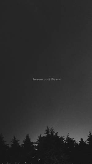Forever Quote 다크 그레이 아이폰