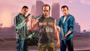 GTA 5 2560x1440 Badass 캐릭터 — 비디오 게임 GIF 배경화면