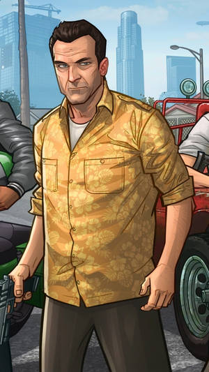 GTA 아이폰 카툰 마이크 — GTA 배경화면
